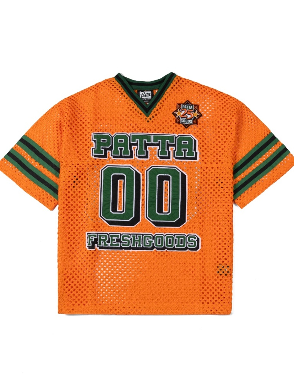 size L Patta Joe Freshgoods Football Mesh Top Orange